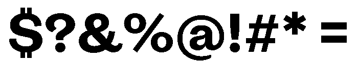 OceanicGothic Bold Font OTHER CHARS