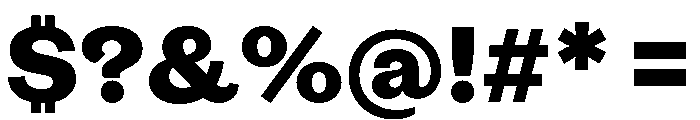 OceanicGothic Extrabold Font OTHER CHARS