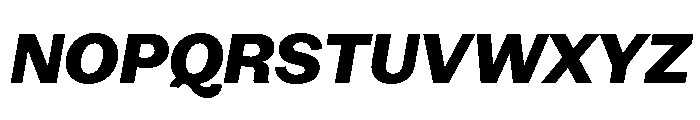 OceanicGothic ExtraboldItalic Font UPPERCASE