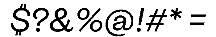 OceanicGothic Italic Font OTHER CHARS