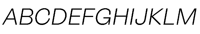 OceanicGothic LightItalic Font UPPERCASE