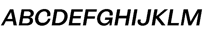 OceanicGothic MediumItalic Font UPPERCASE