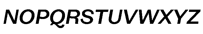 OceanicGothic MediumItalic Font UPPERCASE