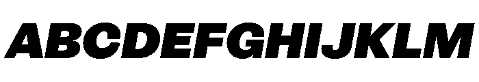 OceanicGothic PosterItalic Font UPPERCASE