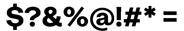 OceanicGrotesk Bold Font OTHER CHARS