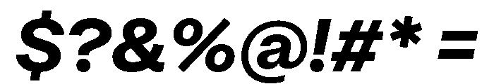 OceanicGrotesk BoldItalic Font OTHER CHARS