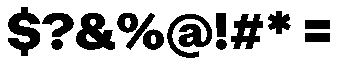 OceanicGrotesk Extrabold Font OTHER CHARS