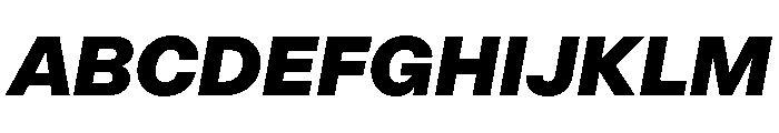 OceanicGrotesk ExtraboldItalic Font UPPERCASE