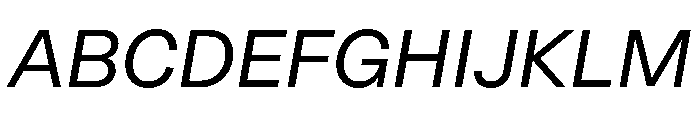 OceanicGrotesk Italic Font UPPERCASE