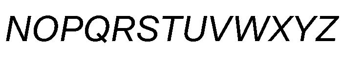 OceanicGrotesk Italic Font UPPERCASE