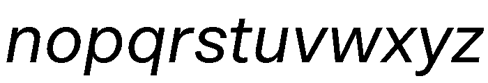 OceanicGrotesk Italic Font LOWERCASE