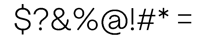 OceanicGrotesk Light Font OTHER CHARS