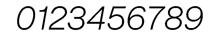 OceanicGrotesk LightItalic Font OTHER CHARS