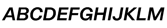 OceanicGrotesk MediumItalic Font UPPERCASE