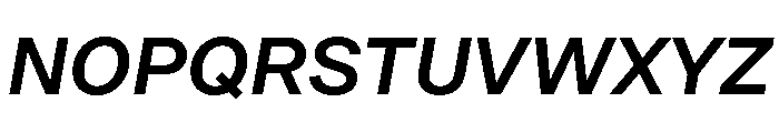 OceanicGrotesk MediumItalic Font UPPERCASE