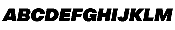 OceanicGrotesk PosterItalic Font UPPERCASE