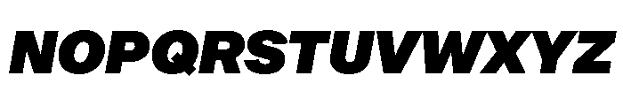 OceanicGrotesk PosterItalic Font UPPERCASE