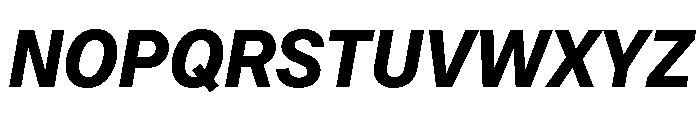 OceanicGroteskCompact BoldItalic Font UPPERCASE