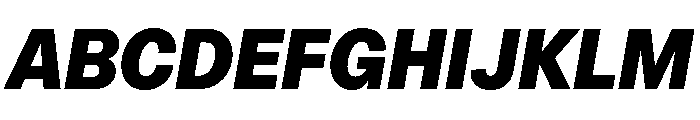 OceanicGroteskCompact ExtraboldItalic Font UPPERCASE