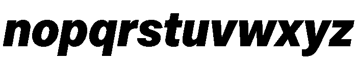 OceanicGroteskCompact ExtraboldItalic Font LOWERCASE