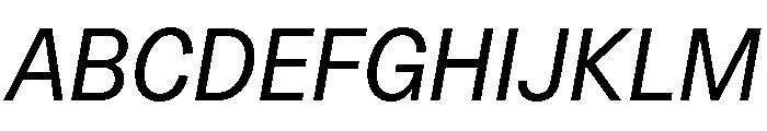 OceanicGroteskCompact Italic Font UPPERCASE