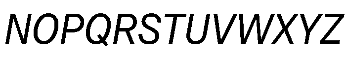 OceanicGroteskCompact Italic Font UPPERCASE