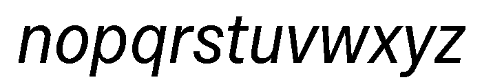 OceanicGroteskCompact Italic Font LOWERCASE
