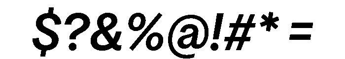 OceanicGroteskCompact MediumItalic Font OTHER CHARS