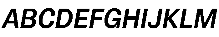 OceanicGroteskCompact MediumItalic Font UPPERCASE