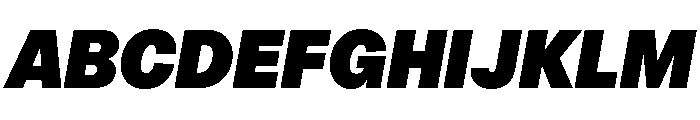 OceanicGroteskCompact PosterItalic Font UPPERCASE