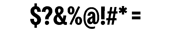 OceanicGroteskCondensed Bold Font OTHER CHARS