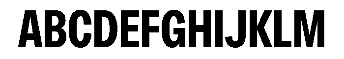 OceanicGroteskCondensed Bold Font UPPERCASE