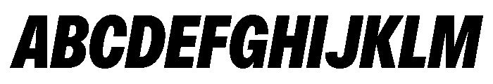 OceanicGroteskCondensed ExtraboldItalic Font UPPERCASE