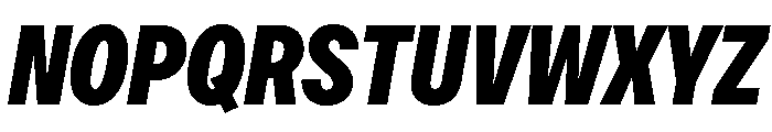 OceanicGroteskCondensed ExtraboldItalic Font UPPERCASE