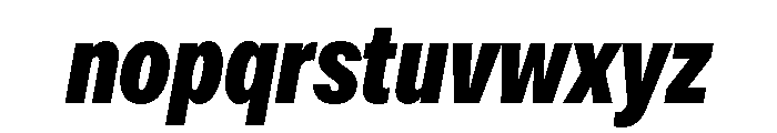 OceanicGroteskCondensed ExtraboldItalic Font LOWERCASE