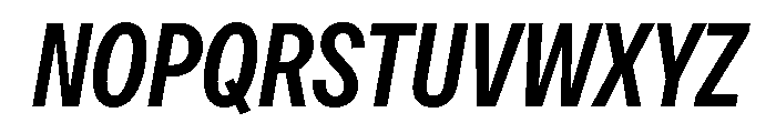 OceanicGroteskCondensed MediumItalic Font UPPERCASE