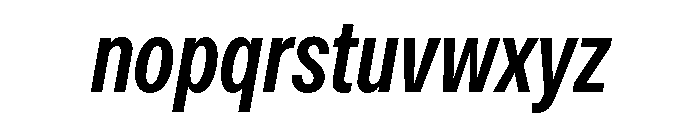 OceanicGroteskCondensed MediumItalic Font LOWERCASE