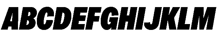 OceanicGroteskCondensed PosterItalic Font UPPERCASE