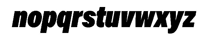 OceanicGroteskCondensed PosterItalic Font LOWERCASE