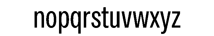 OceanicGroteskCondensed Regular Font LOWERCASE