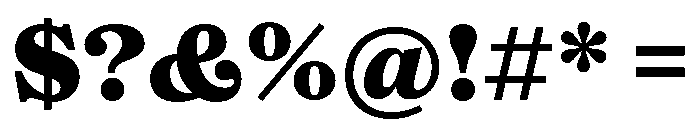 OceanicText Extrabold Font OTHER CHARS