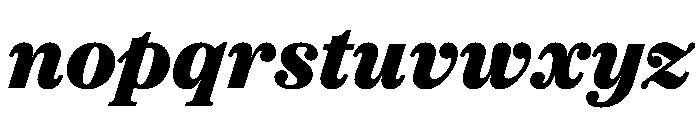 OceanicText ExtraboldItalic Font LOWERCASE