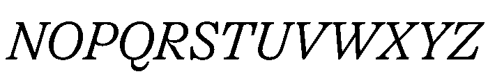 OceanicText RegularItalic Font UPPERCASE