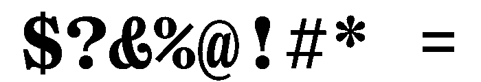OceanicTextMono Bold Font OTHER CHARS