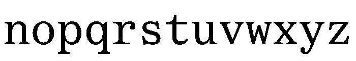 OceanicTextMono Book Font LOWERCASE