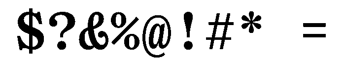 OceanicTextMono Medium Font OTHER CHARS