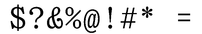 OceanicTextMono Regular Font OTHER CHARS