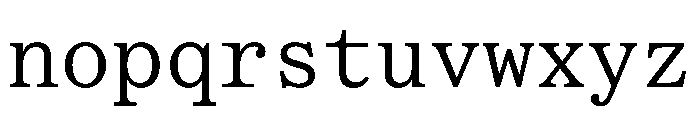 OceanicTextMono Regular Font LOWERCASE