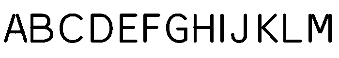 Ocr 75 Premetrics 568f1d6f Font UPPERCASE