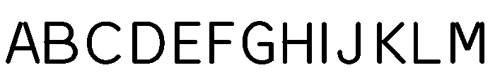 Ocr 75 Premetrics Font UPPERCASE